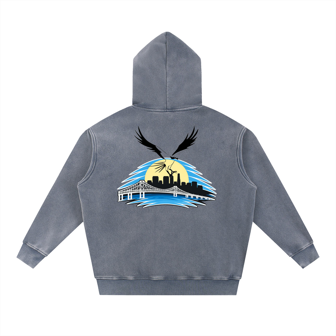 Richmond Snow Wash Fleece Oversize Hoodie