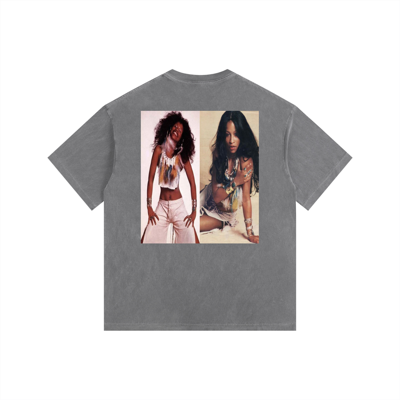 Vintage Chaka Khan Washed Oversized Cotton T-Shirt