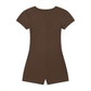 Women's Dual-Function Cape Tie-Waist Romper