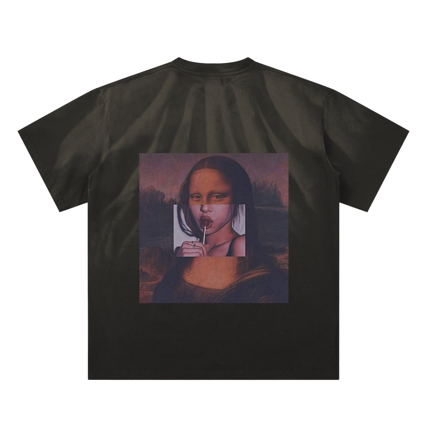 New York Hand-Scrunched Sun-faded T-Shirt