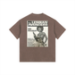 Vintage Rebellious JukeBox Washed Oversized Cotton T-Shirt
