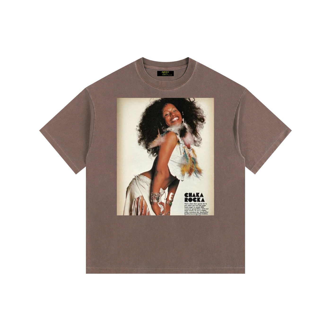 Vintage Chaka Khan Washed Oversized Cotton T-Shirt