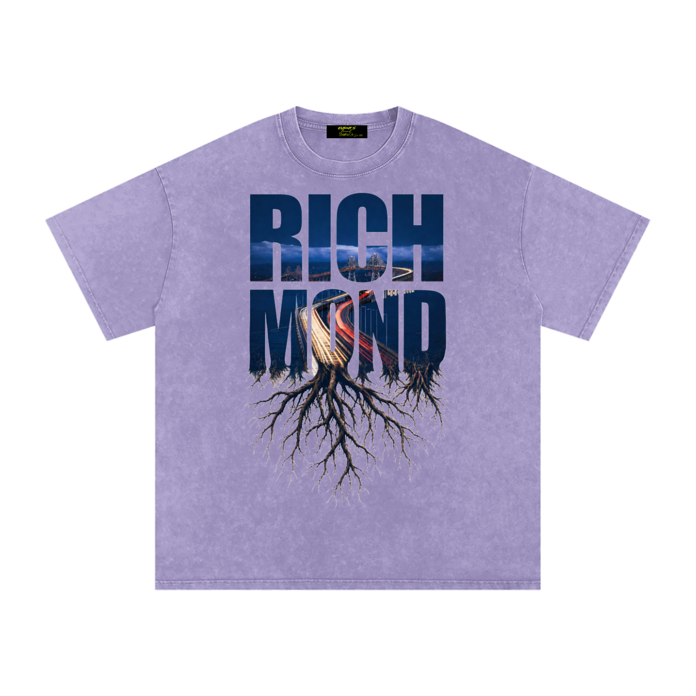 Richmond Snow Washed Oversized Cotton T-Shirt