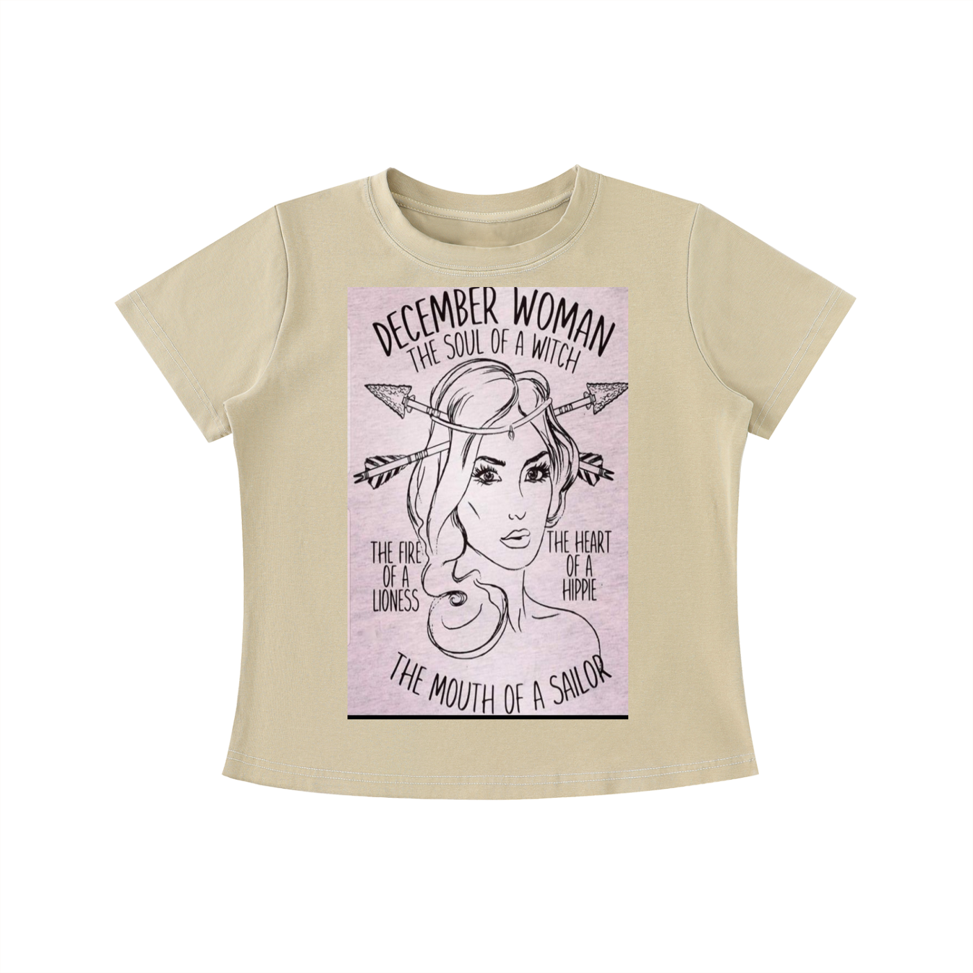 December Girl Vintage Wash Slim Fit T-shirt