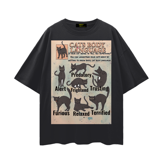 Cats are special too Streetwear Loose Drop Shoulder T-Shirt