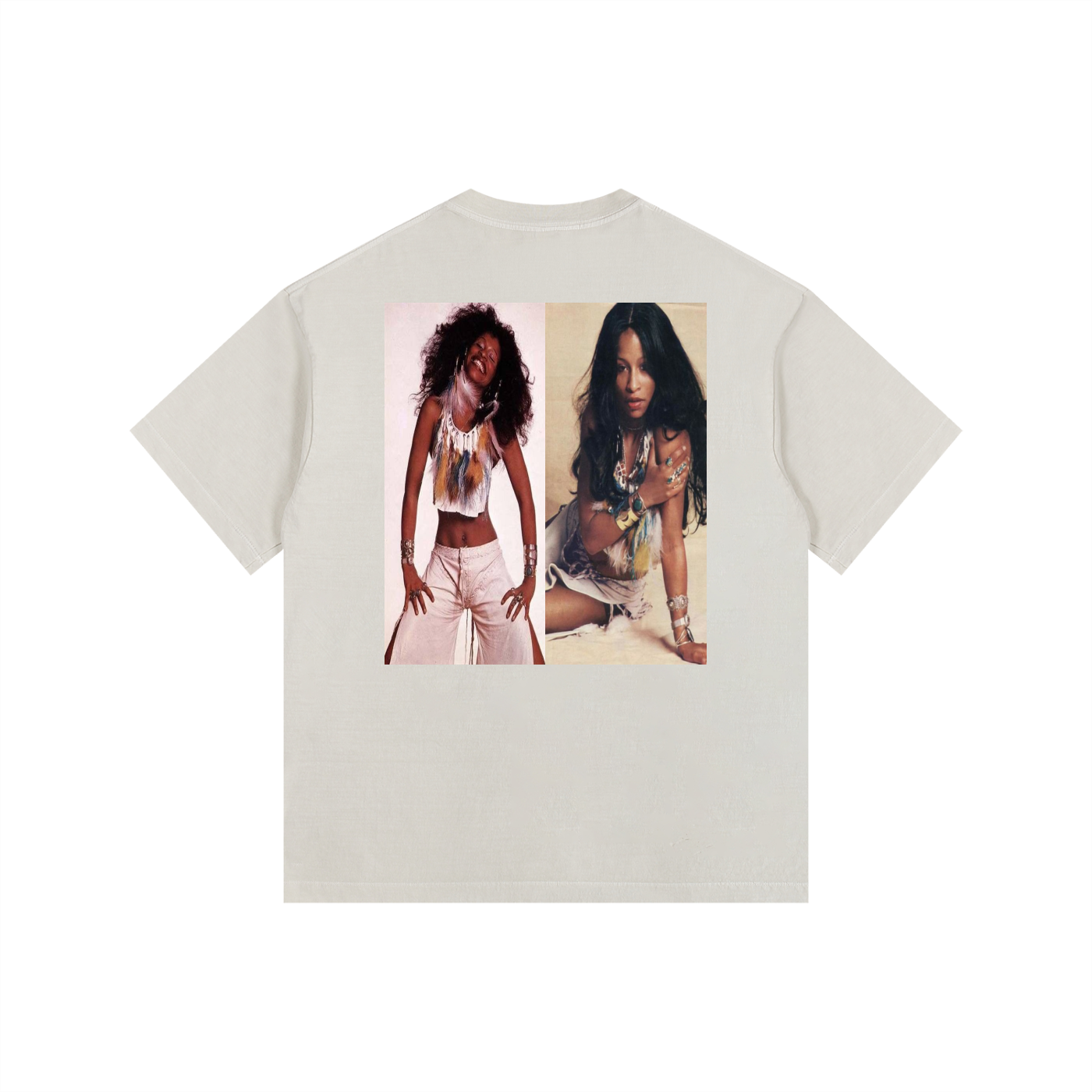 Vintage Chaka Khan Washed Oversized Cotton T-Shirt