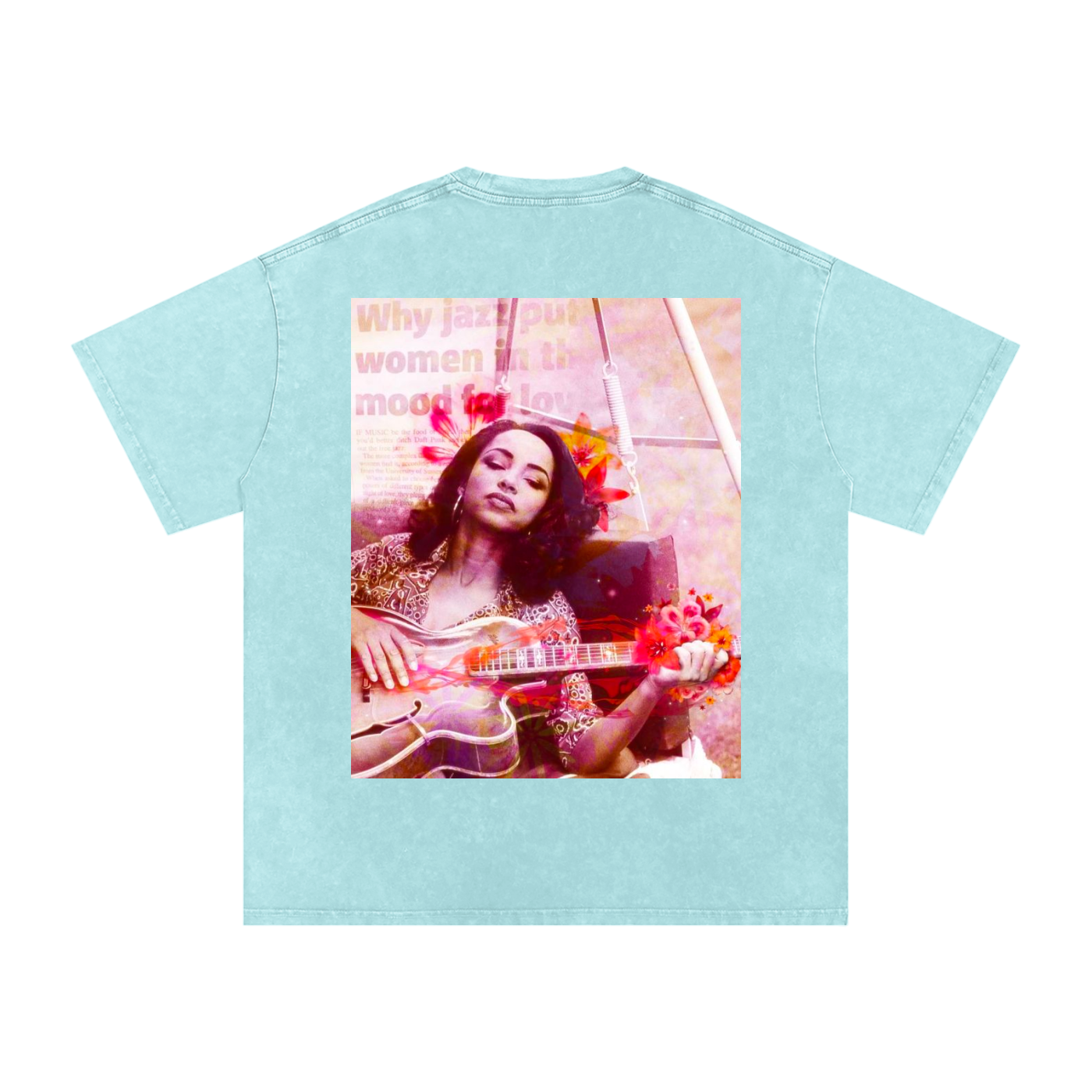 Sade #2 Snow Washed Oversized Cotton T-Shirt