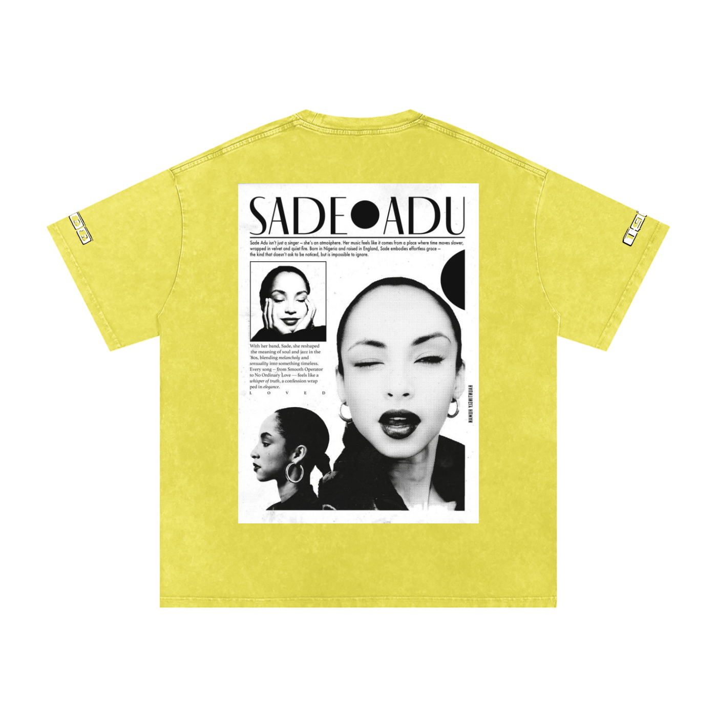Sade #1 Snow Washed Oversized Cotton T-Shirt