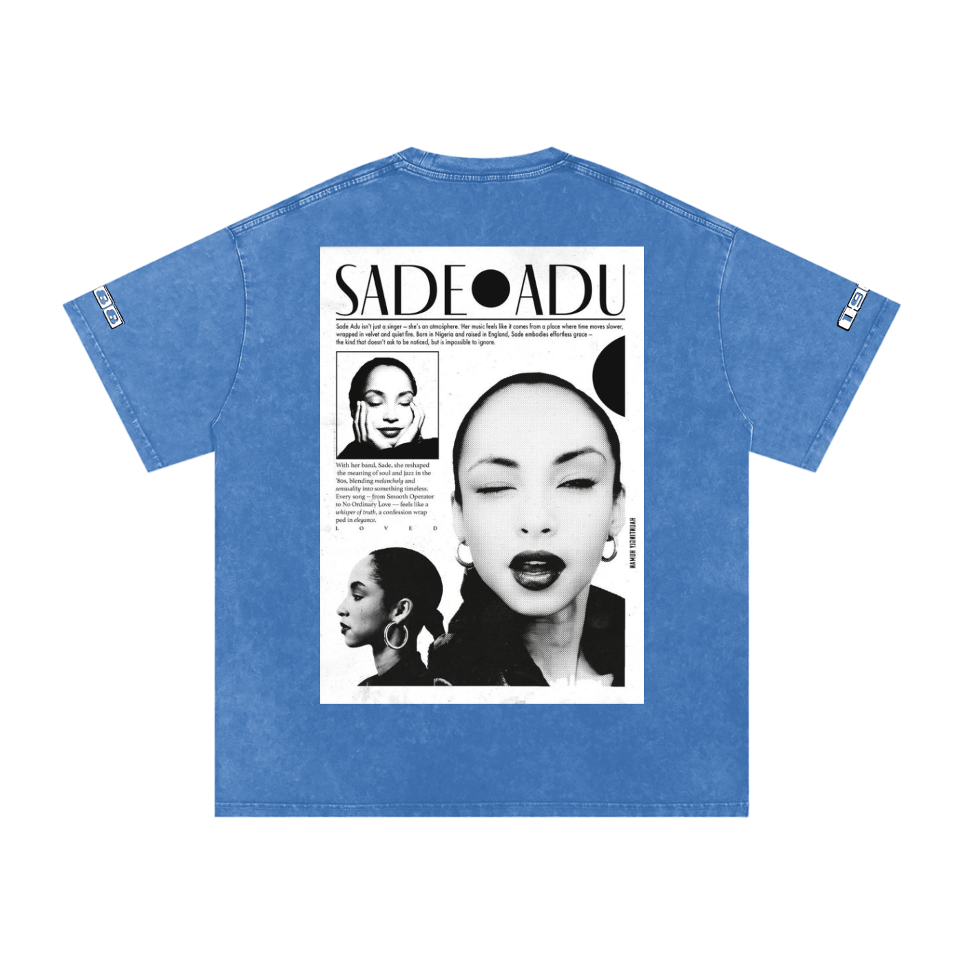 Sade #1 Snow Washed Oversized Cotton T-Shirt
