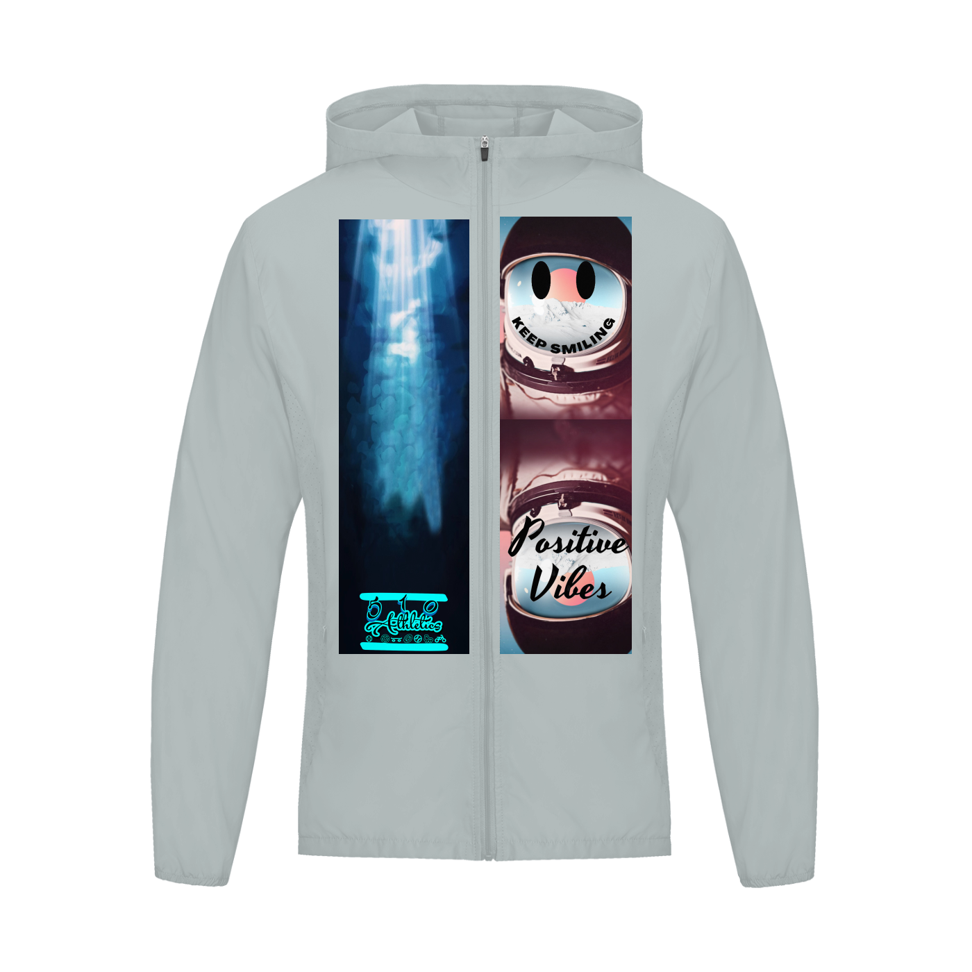 Graphic styled Melted Smiley Soft Hooded Sports Jacket