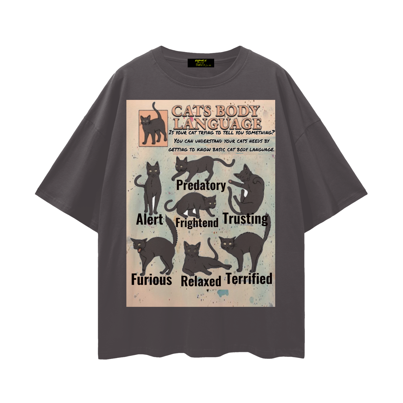 Cats are special too Streetwear Loose Drop Shoulder T-Shirt