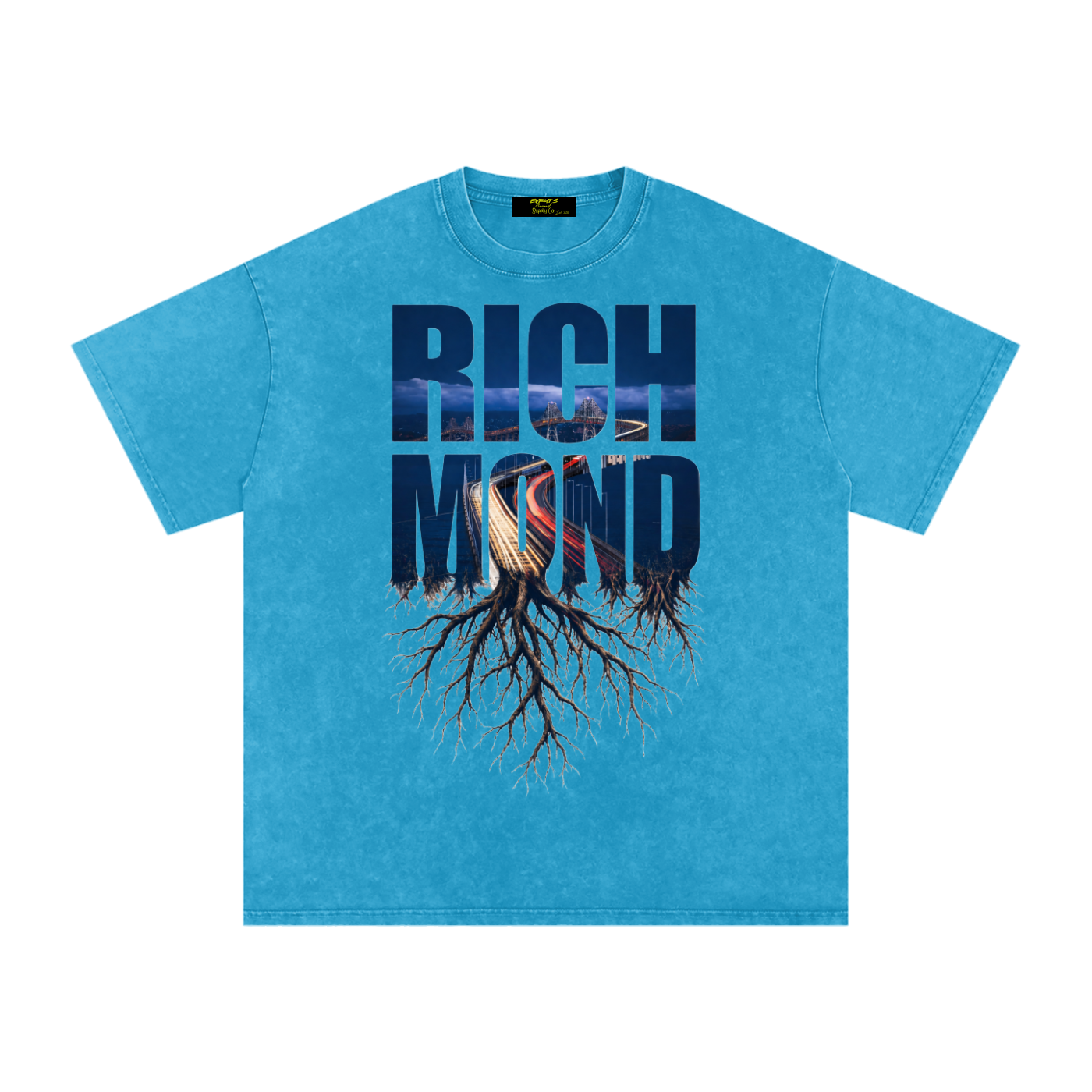 Richmond Snow Washed Oversized Cotton T-Shirt