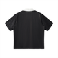 Plane Jane Contrast Collar Striped Soccer Jersey