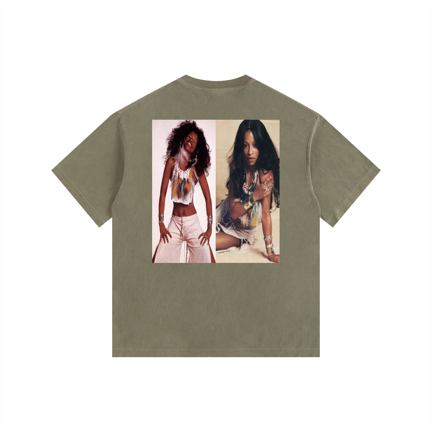 Vintage Chaka Khan Washed Oversized Cotton T-Shirt