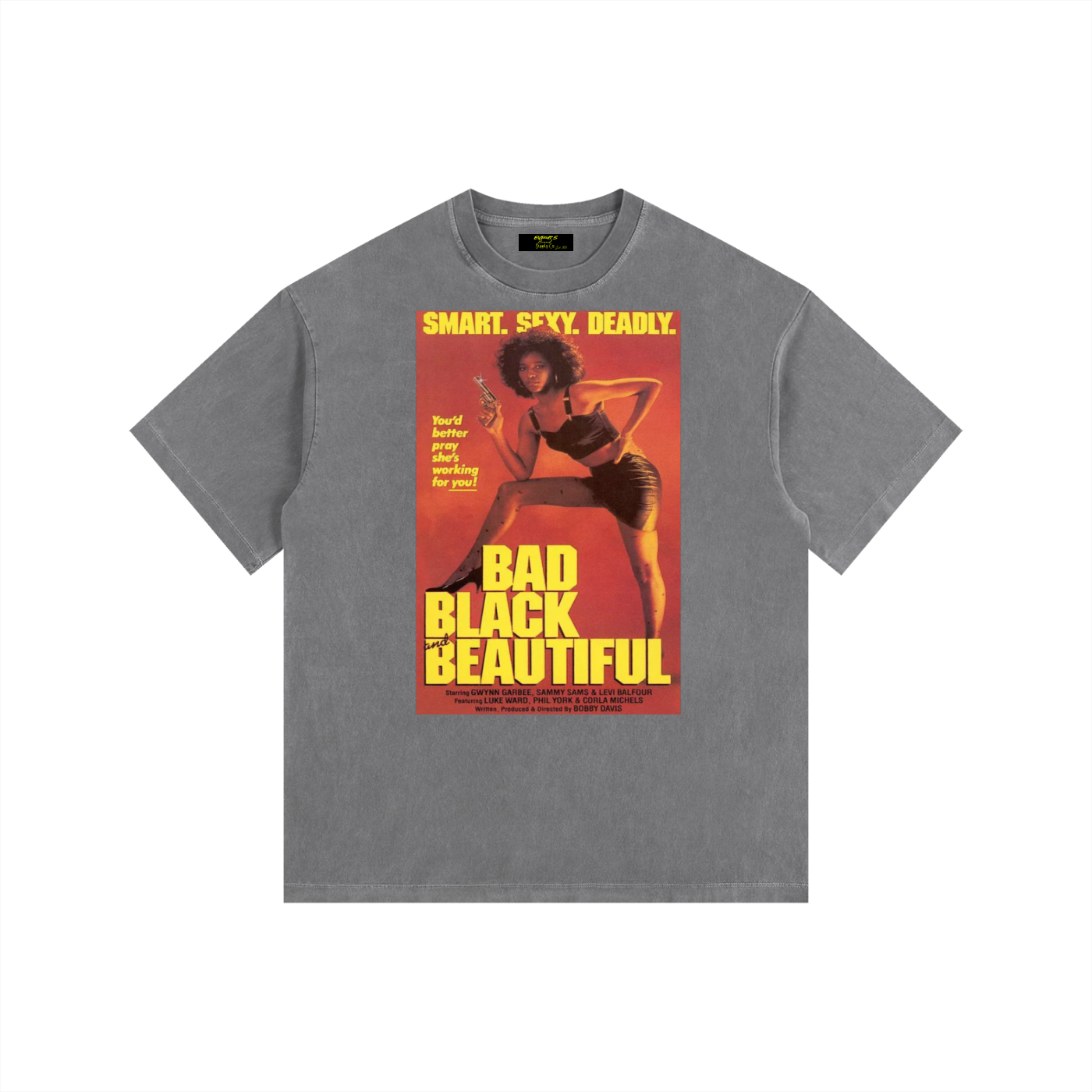 Bad, Black, & Beautiful Vintage Washed Oversized Cotton T-Shirt