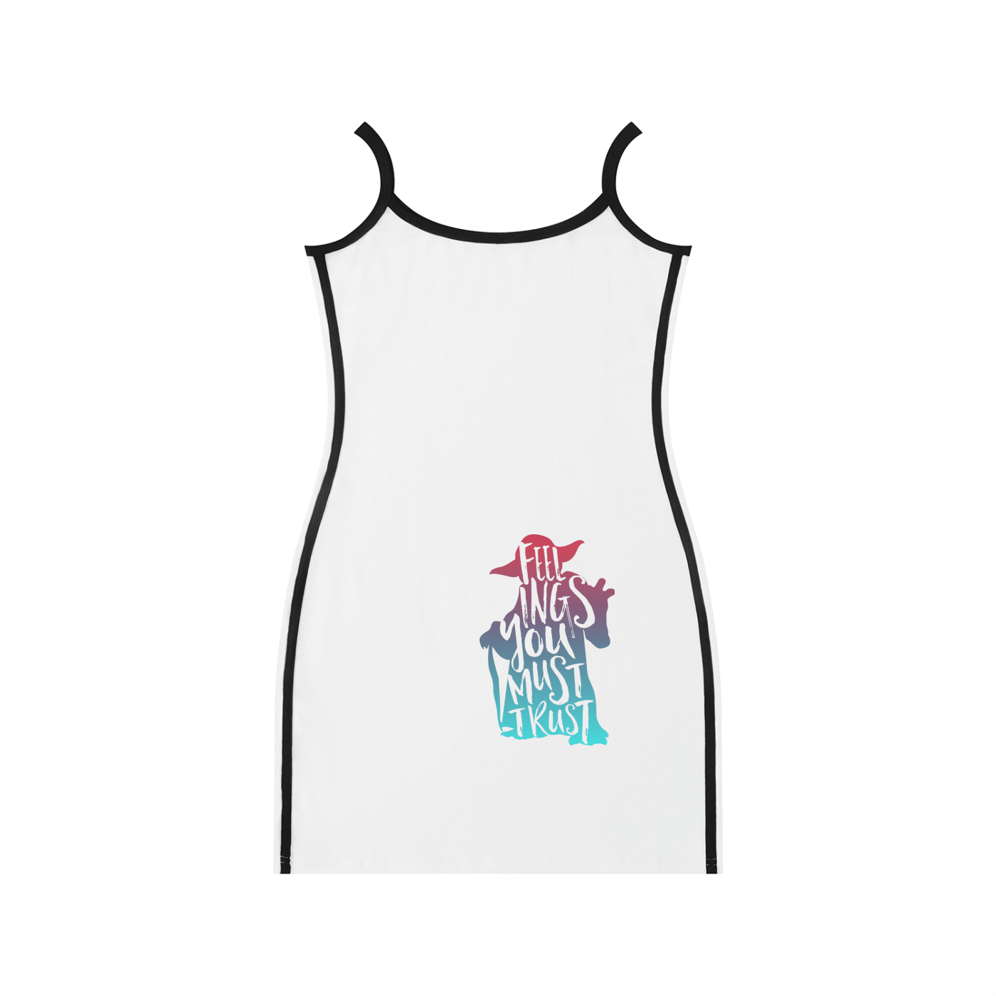 Yoda themed Women's Color Block Mini Dress