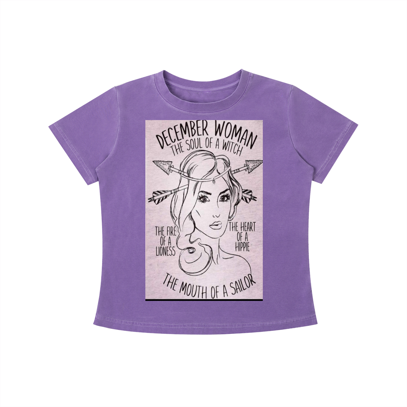 December Girl Vintage Wash Slim Fit T-shirt