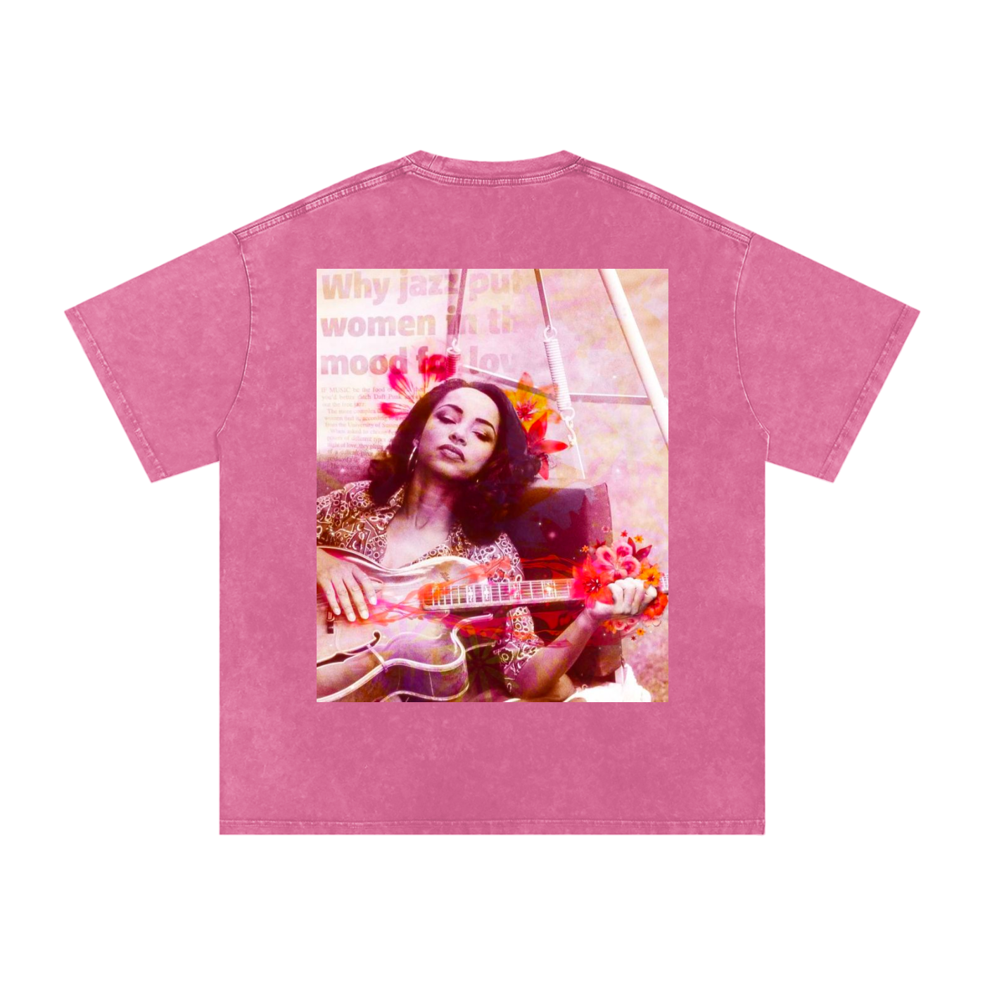 Sade #2 Snow Washed Oversized Cotton T-Shirt
