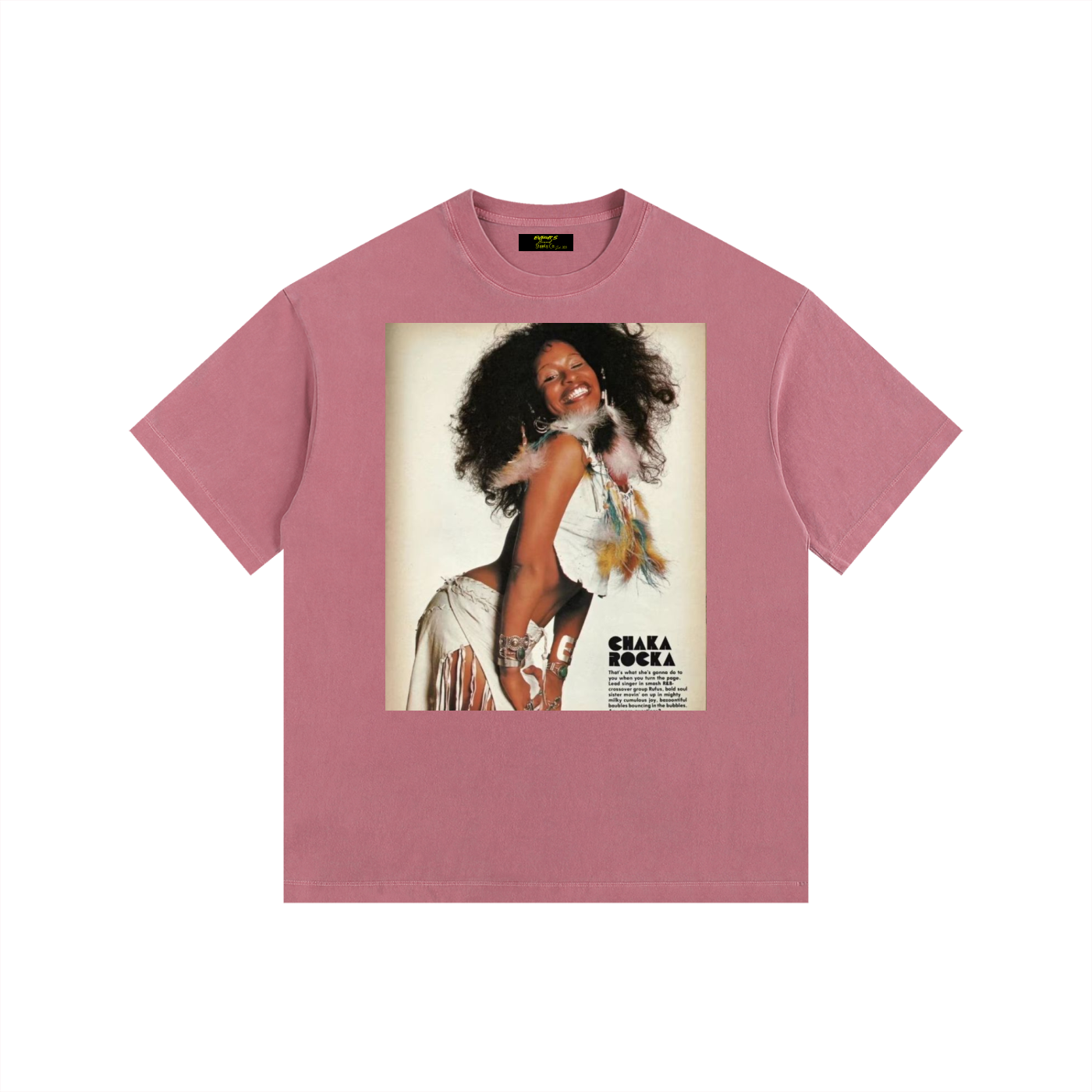 Vintage Chaka Khan Washed Oversized Cotton T-Shirt