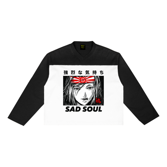 Sad Soul Sun Fade Color-Block T-Shirt