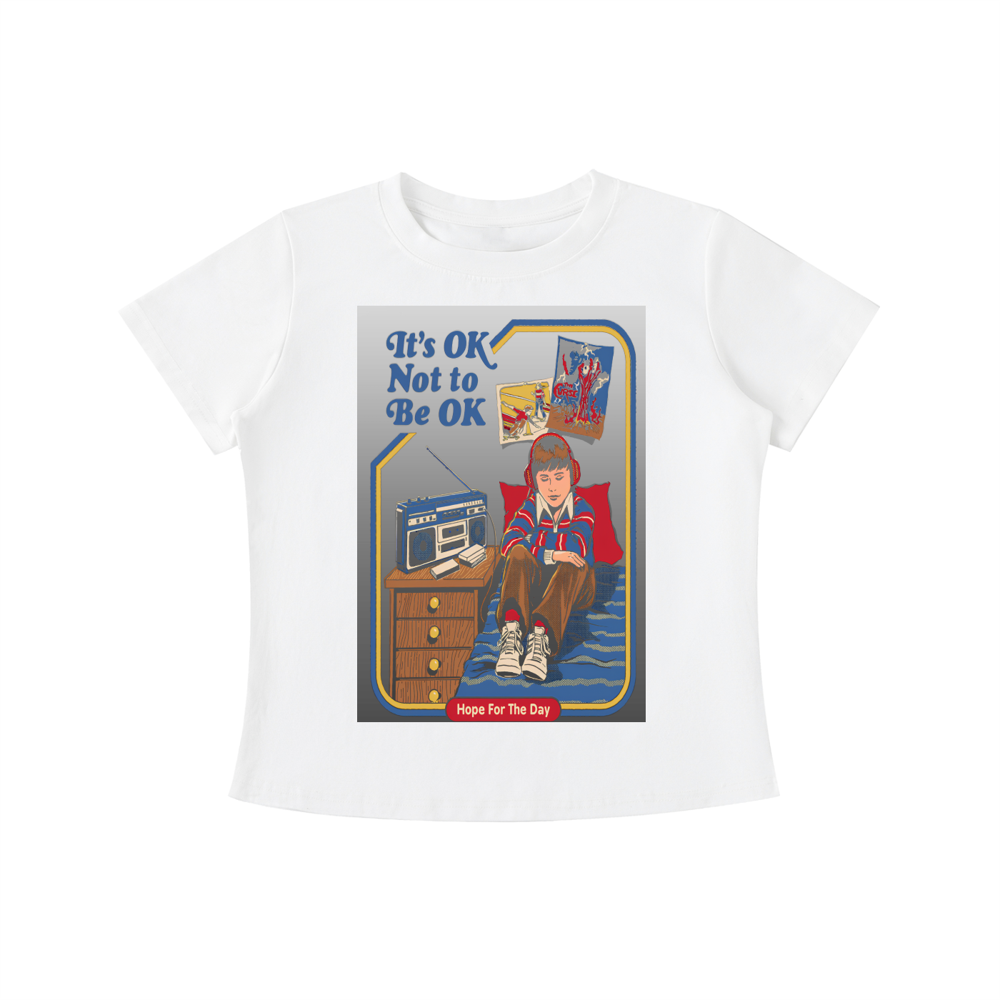Stay weird Vintage Wash Slim Fit T-shirt