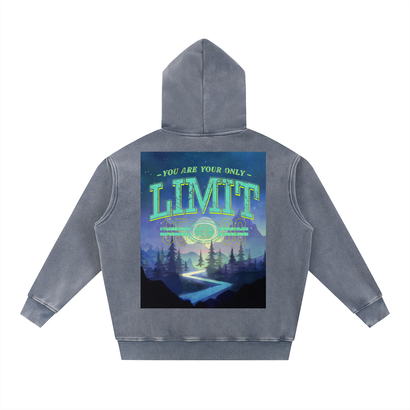 District Snow Wash Fleece Oversize Hoodie