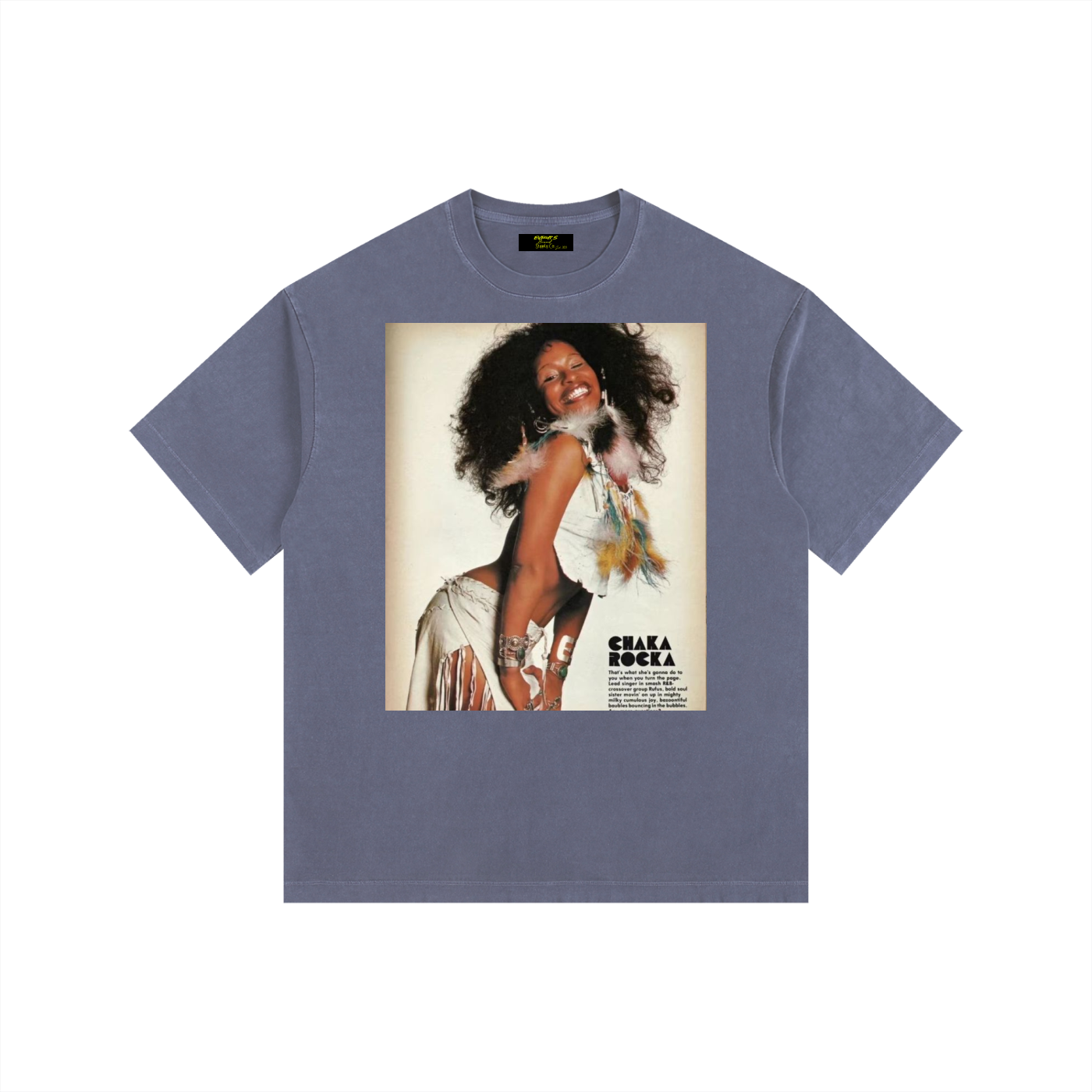 Vintage Chaka Khan Washed Oversized Cotton T-Shirt