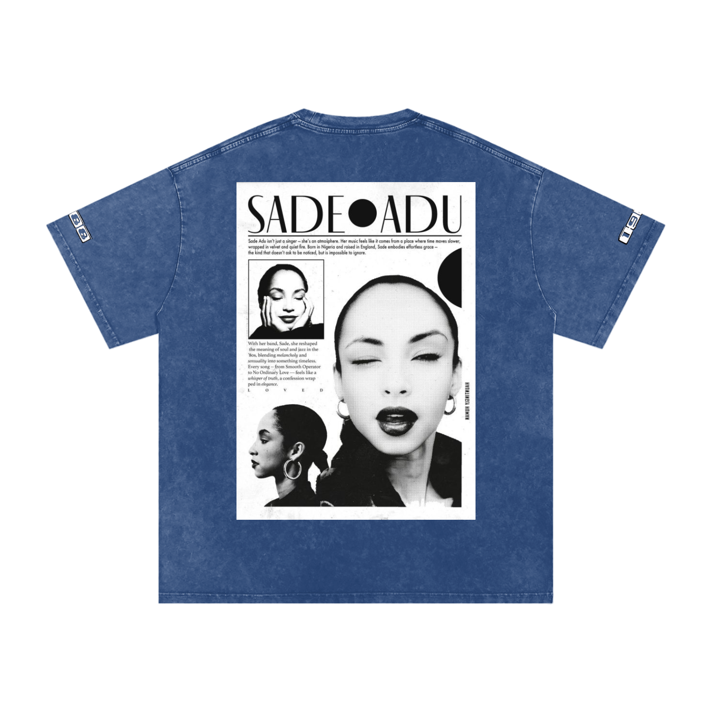Sade #1 Snow Washed Oversized Cotton T-Shirt