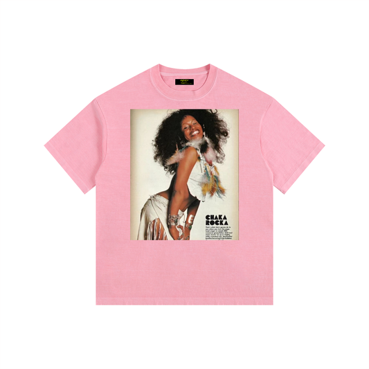 Vintage Chaka Khan Washed Oversized Cotton T-Shirt