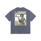 Vintage Rebellious JukeBox Washed Oversized Cotton T-Shirt