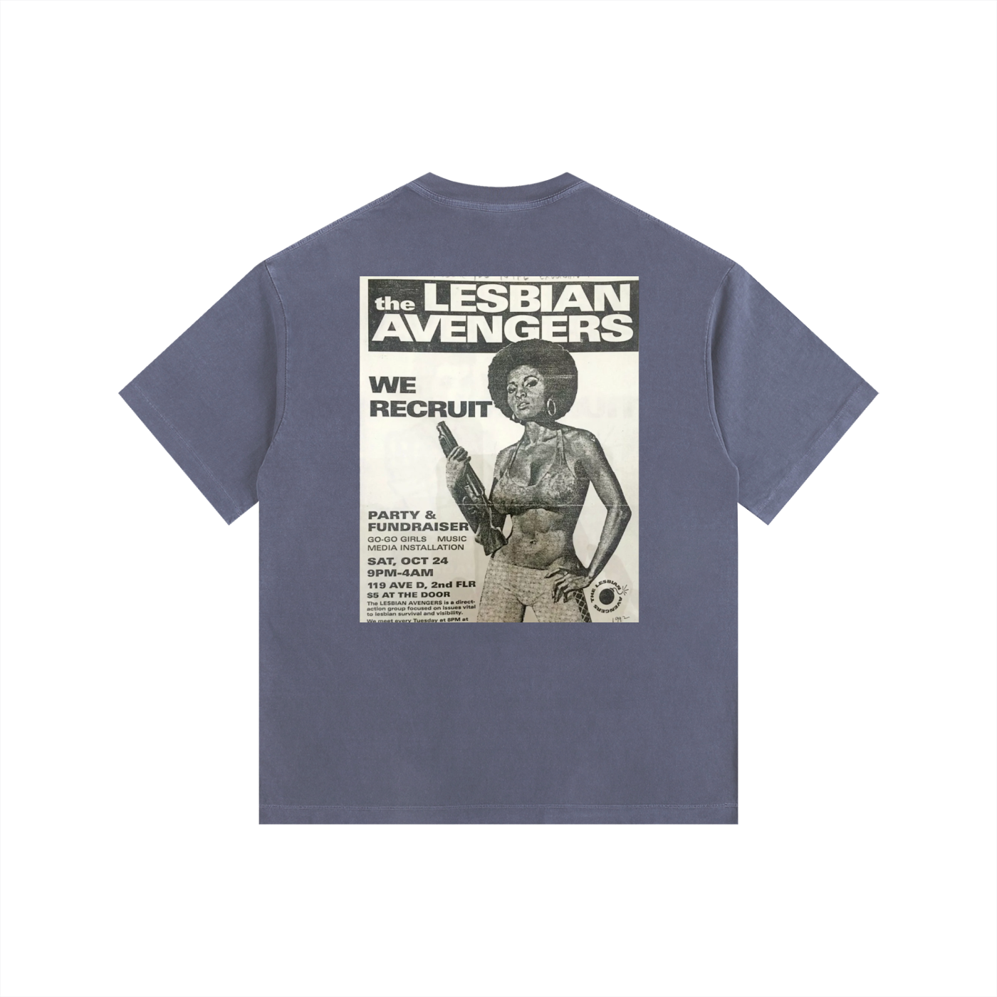 Vintage Rebellious JukeBox Washed Oversized Cotton T-Shirt