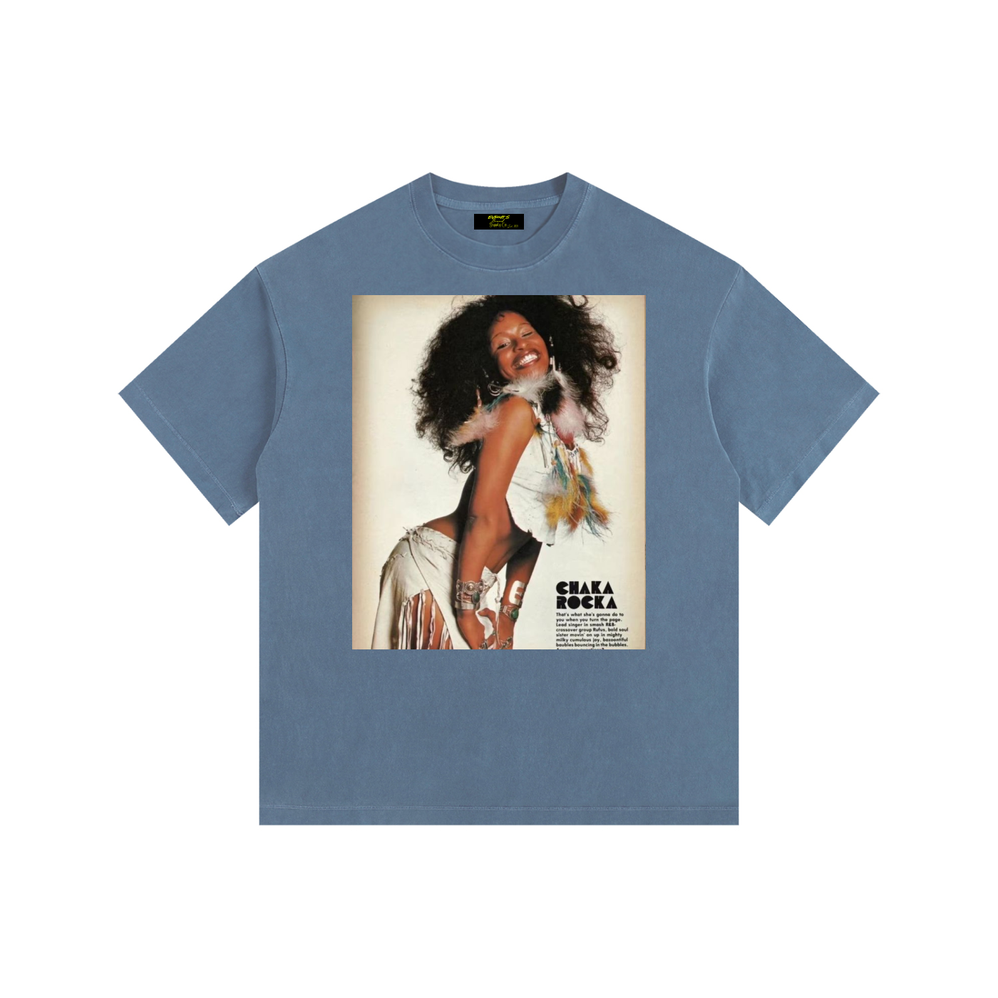 Vintage Chaka Khan Washed Oversized Cotton T-Shirt