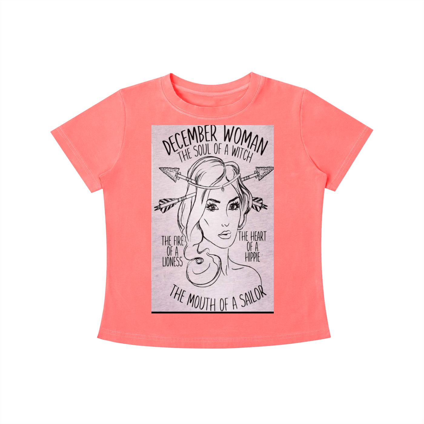 December Girl Vintage Wash Slim Fit T-shirt