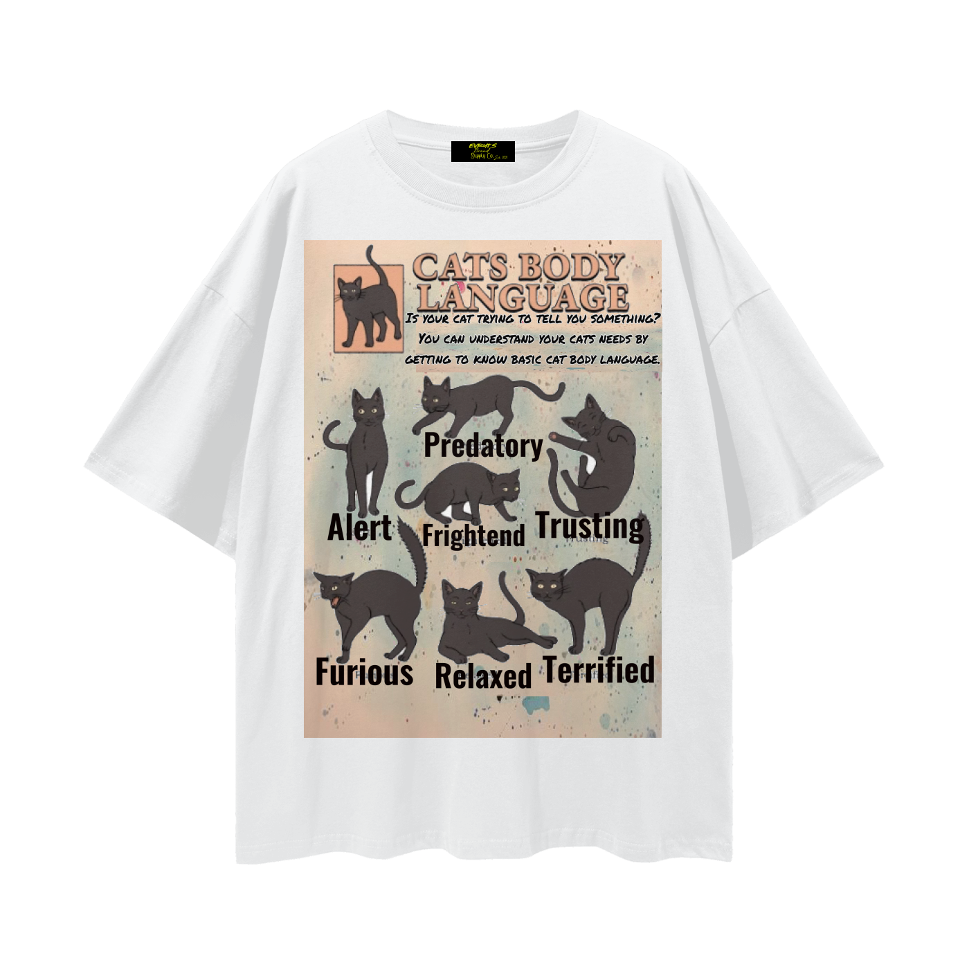Cats are special too Streetwear Loose Drop Shoulder T-Shirt