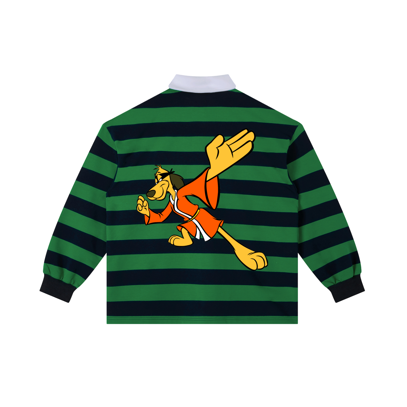 Hong Kong Phoey Color Block Stripe Polo Shirt