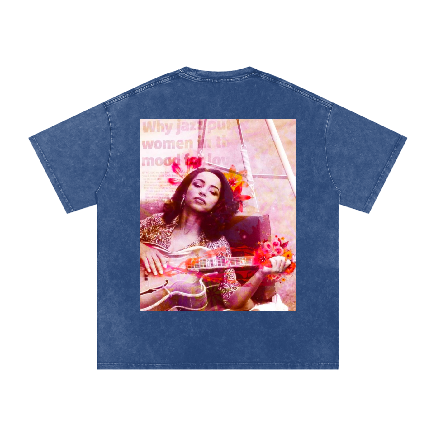 Sade #2 Snow Washed Oversized Cotton T-Shirt