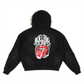 Rollin' Stones Sun Fade Boxy Detachable Fur Hoodie