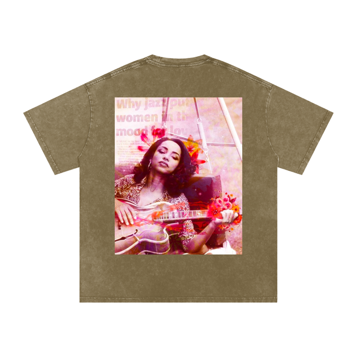 Sade #2 Snow Washed Oversized Cotton T-Shirt
