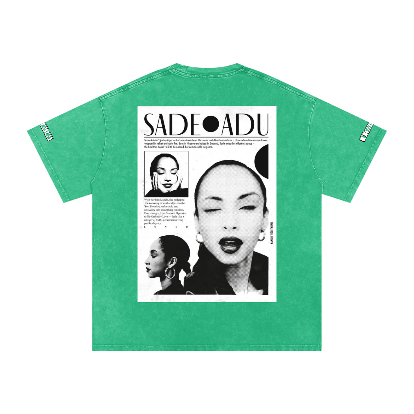 Sade #1 Snow Washed Oversized Cotton T-Shirt