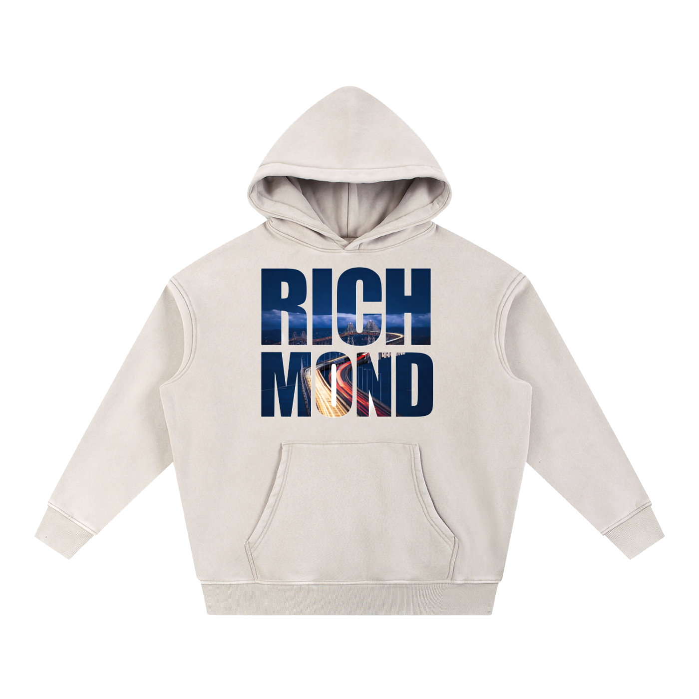 Richmond Snow Wash Fleece Oversize Hoodie