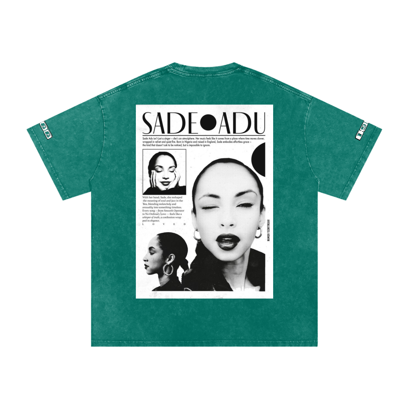 Sade #1 Snow Washed Oversized Cotton T-Shirt