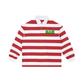 Hong Kong Phoey Color Block Stripe Polo Shirt