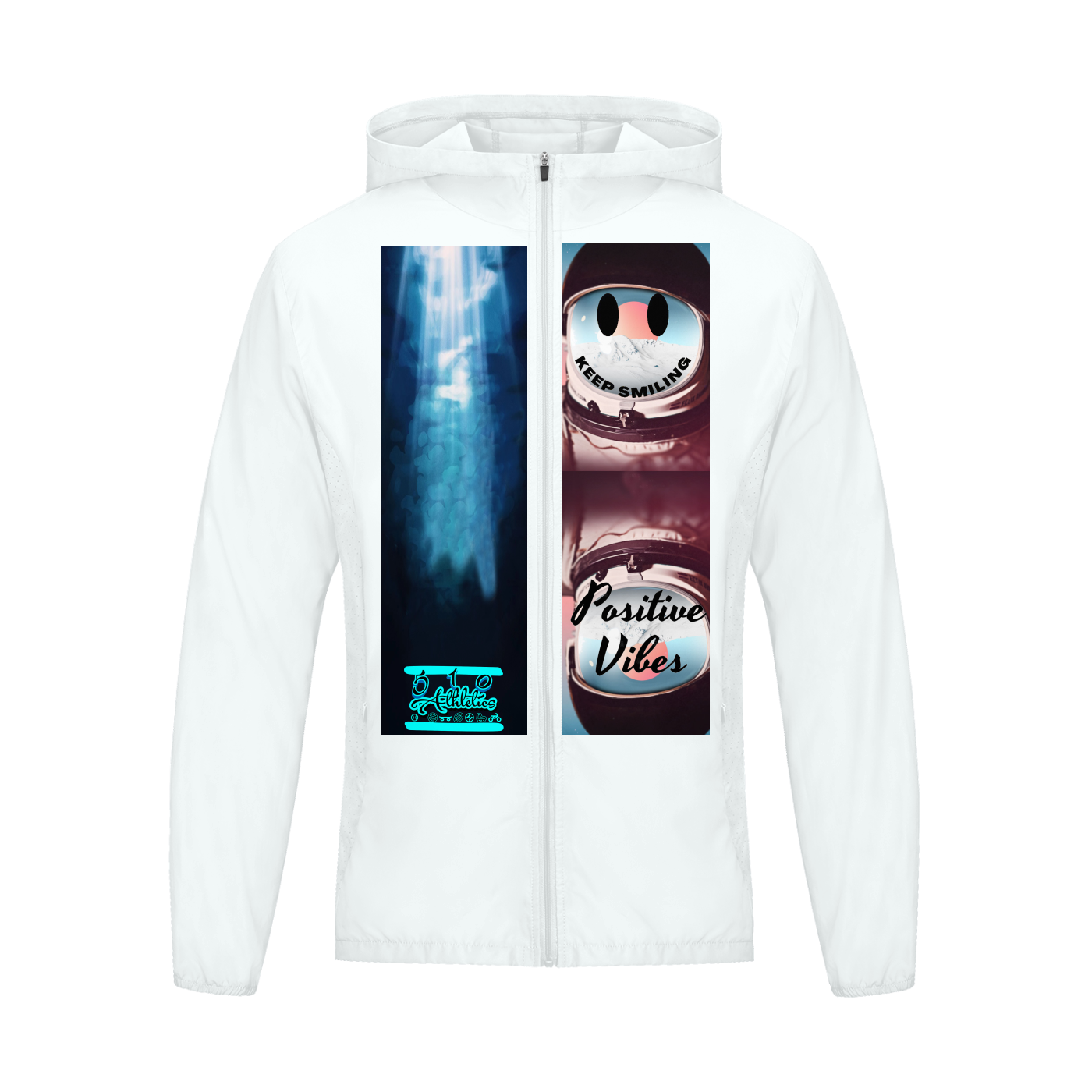 Graphic styled Melted Smiley Soft Hooded Sports Jacket