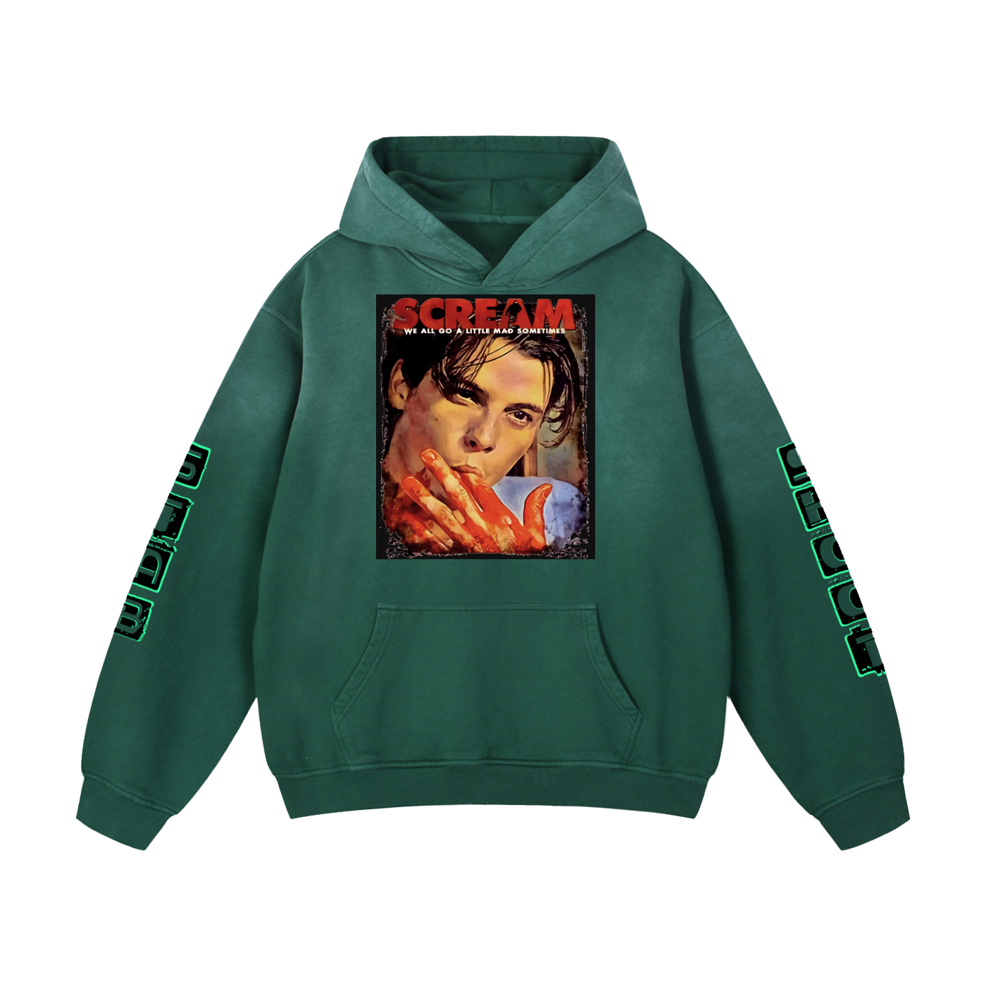 Vintage Scream Heavyweight Sunfaded Oversized Hoodie