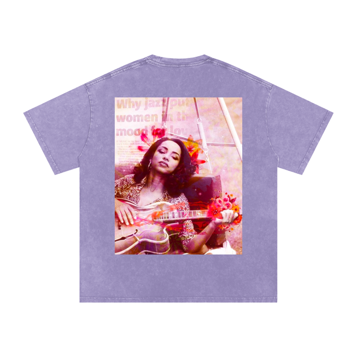 Sade #2 Snow Washed Oversized Cotton T-Shirt