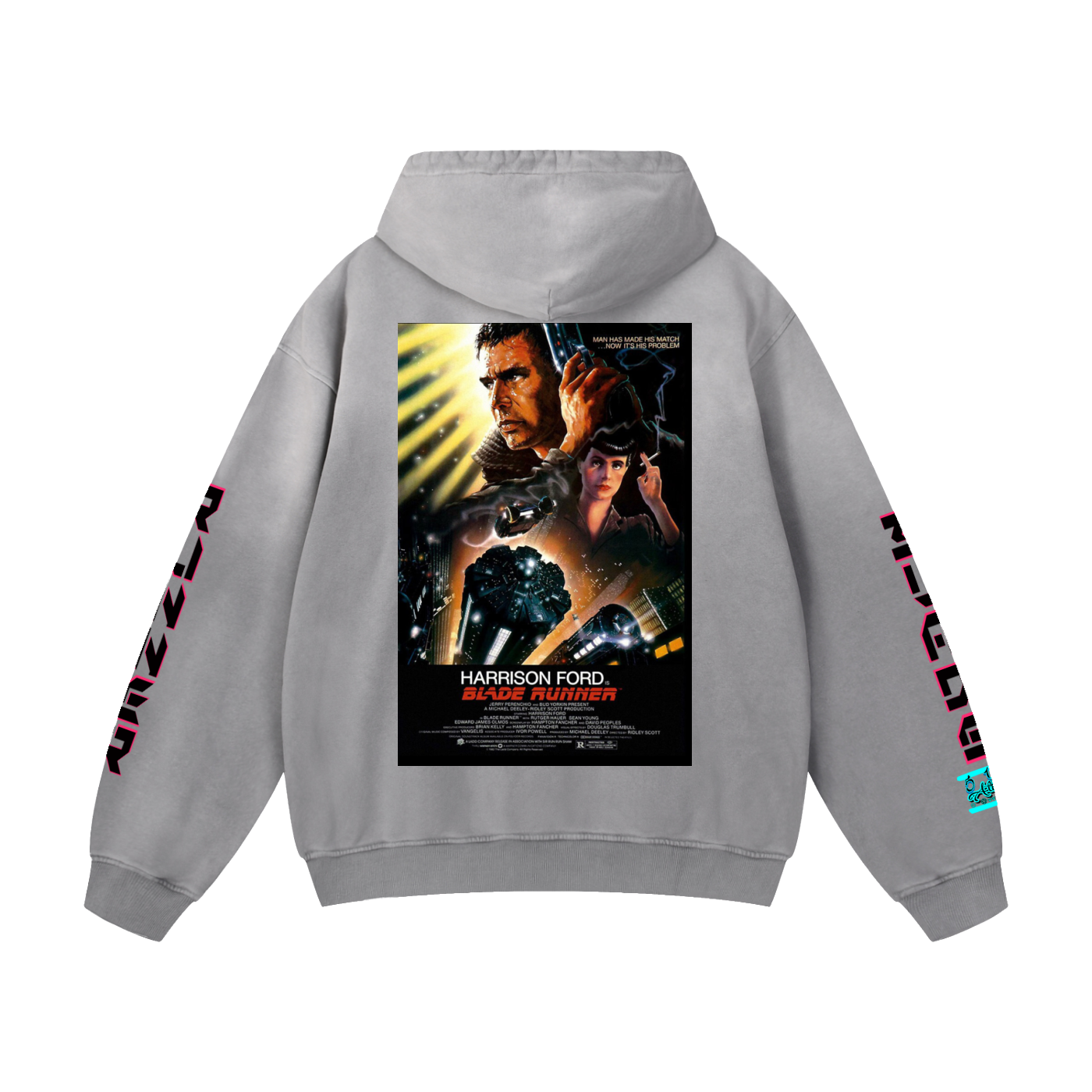 Classic Blade Runner Heavyweight Sunfaded Oversized Hoodie