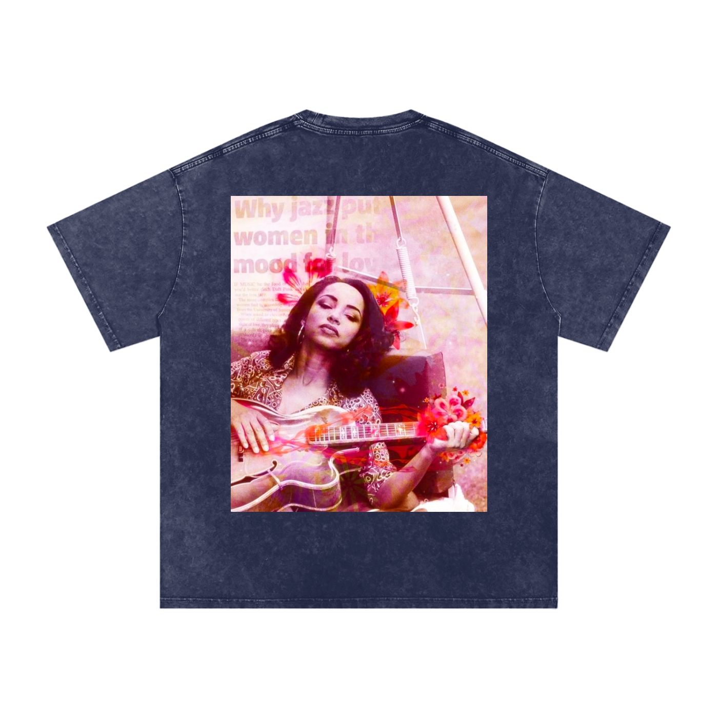 Sade #2 Snow Washed Oversized Cotton T-Shirt