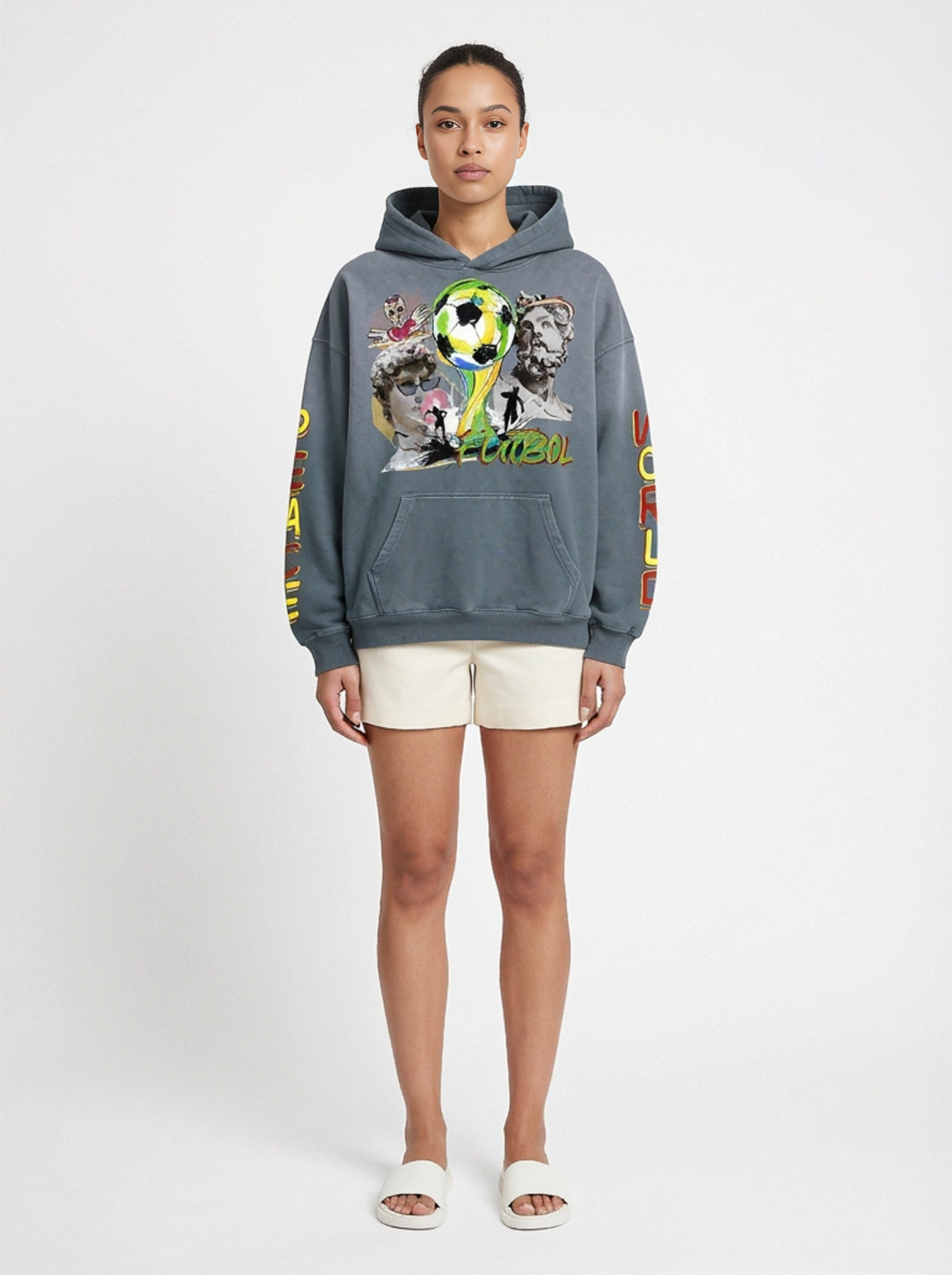 Futbol Heavyweight Sunfaded Oversized Hoodie