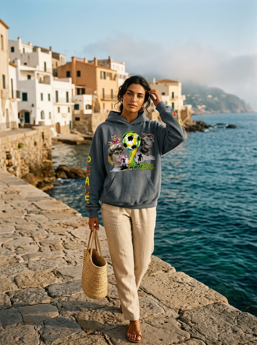 Futbol Heavyweight Sunfaded Oversized Hoodie