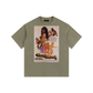 Vintage Foxy Brown Washed Oversized Cotton T-Shirt
